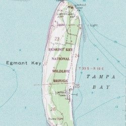 Egmont Key Hillsborough County Florida Island Egmont Key Usgs Topographic Map By Mytopo